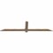 Ekena Millwork Eugene Smooth Timber Gable Bracket, Douglas Fir, 72"W x 18"H x 1 1/2"D x 3 1/2"F, 6/12 Pitch GBW072X18X0204EUG00SDF - alternate 5